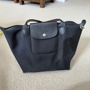 Longchamp Le Pliage Nylon Tote Bag - medium - black